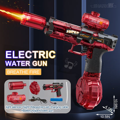 Unleash Summer Fun with the Powerful LED Electric Water Gun for Kids - Ultimate Outdoor Toy for Exciting Water Battles!