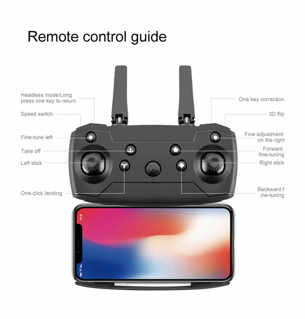Elevate Your Aerial Adventures with the E88 Pro WIFI FPV Quadcopter - Foldable HD 4K Dual Camera Drone