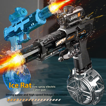 Unleash Summer Fun with the Powerful LED Electric Water Gun for Kids - Ultimate Outdoor Toy for Exciting Water Battles!