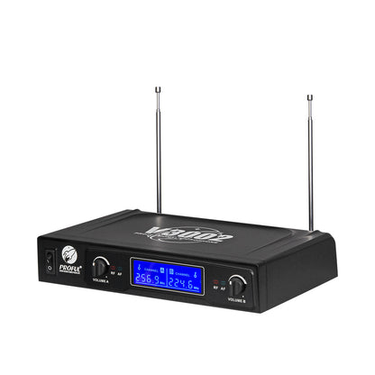 One with Two Handheld Wireless Microphones