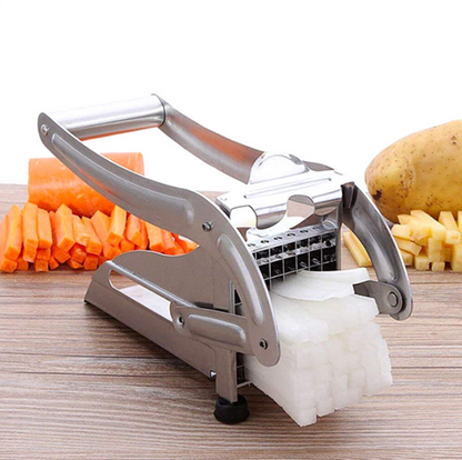Kitchen Gadgets 2 Blades Potato Cutter Chopper Stainless French Fries Slicer for Kitchen Cortador De Vegetales Home Kitchen Tool