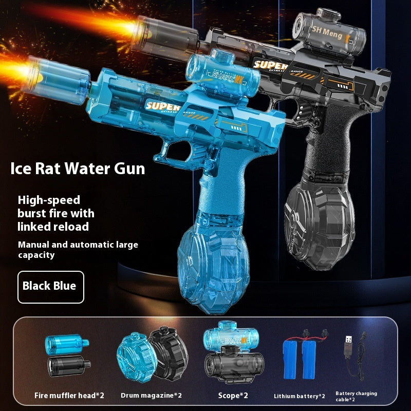 Unleash Summer Fun with the Powerful LED Electric Water Gun for Kids - Ultimate Outdoor Toy for Exciting Water Battles!