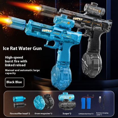 Unleash Summer Fun with the Powerful LED Electric Water Gun for Kids - Ultimate Outdoor Toy for Exciting Water Battles!