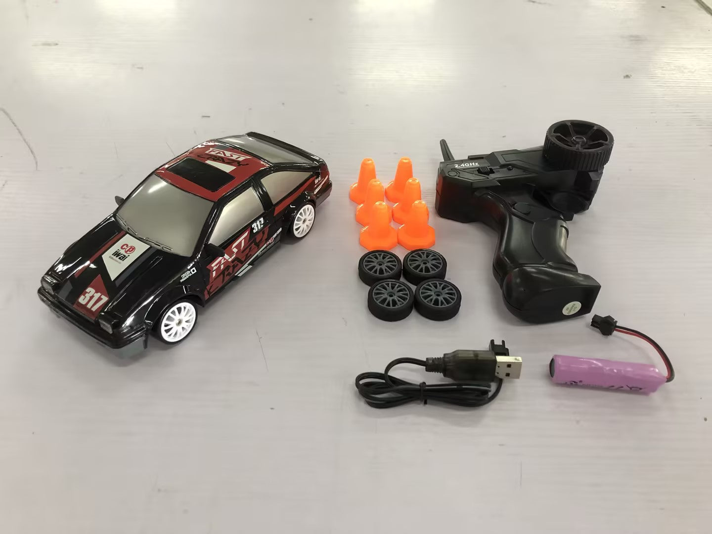 Experience Thrilling High-Speed Drifting with the 2.4G 4WD RC Drift Car - Perfect Gift for Kids!
