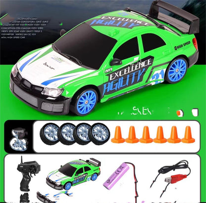 Experience Thrilling High-Speed Drifting with the 2.4G 4WD RC Drift Car - Perfect Gift for Kids!
