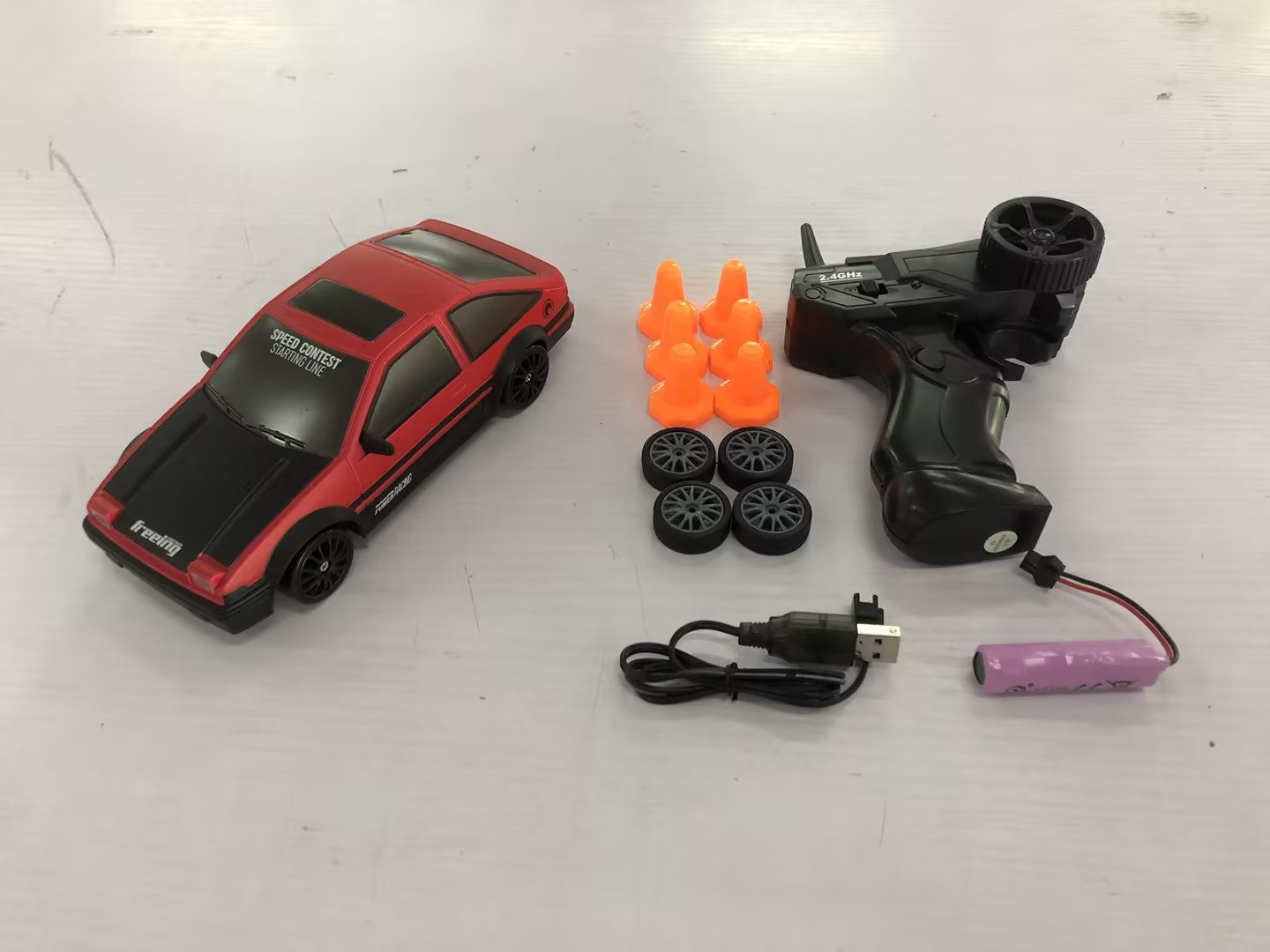 Experience Thrilling High-Speed Drifting with the 2.4G 4WD RC Drift Car - Perfect Gift for Kids!