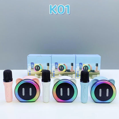 Bluetooth Karaoke Speaker and Wireless Kids Microphone