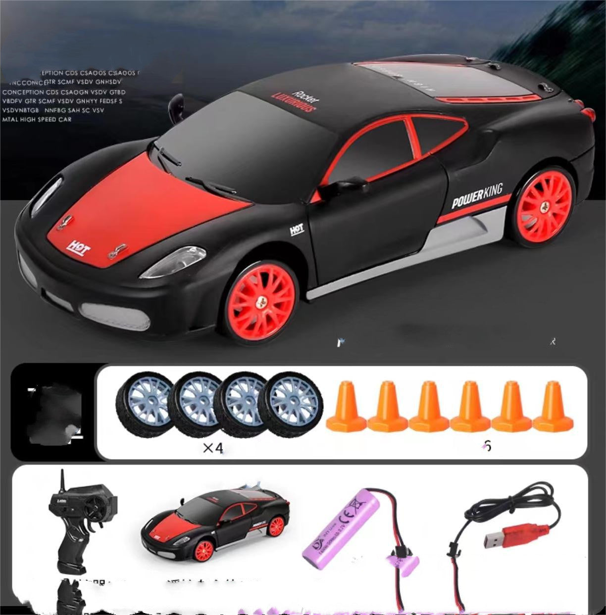 Experience Thrilling High-Speed Drifting with the 2.4G 4WD RC Drift Car - Perfect Gift for Kids!