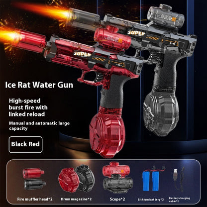 Unleash Summer Fun with the Powerful LED Electric Water Gun for Kids - Ultimate Outdoor Toy for Exciting Water Battles!