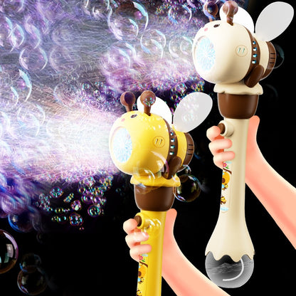 Electric Bee Bubble Machine Toys Automatic Lighting Children'S Toys