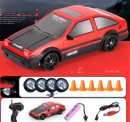 Experience Thrilling High-Speed Drifting with the 2.4G 4WD RC Drift Car - Perfect Gift for Kids!