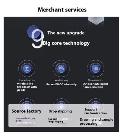 Wireless Microphone Bluetooth Accompaniment Comes with Reverb