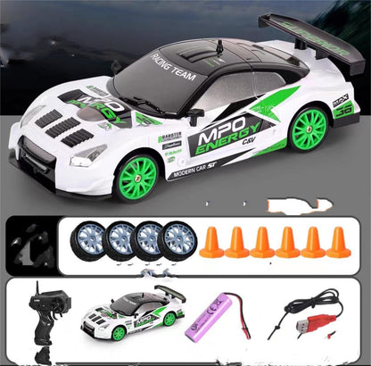 Experience Thrilling High-Speed Drifting with the 2.4G 4WD RC Drift Car - Perfect Gift for Kids!