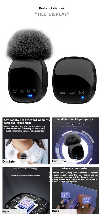 Wireless Microphone Bluetooth Accompaniment Comes with Reverb