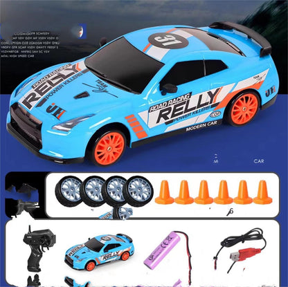 Experience Thrilling High-Speed Drifting with the 2.4G 4WD RC Drift Car - Perfect Gift for Kids!