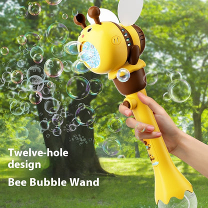 Electric Bee Bubble Machine Toys Automatic Lighting Children'S Toys