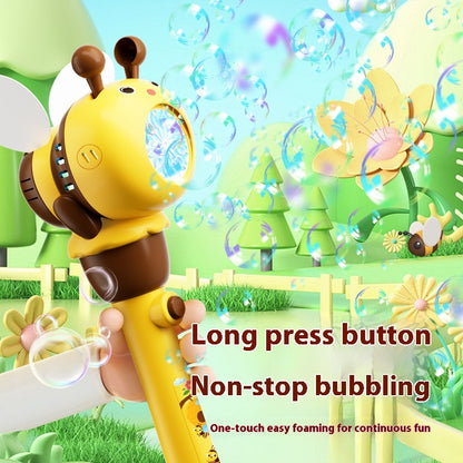 Electric Bee Bubble Machine Toys Automatic Lighting Children'S Toys