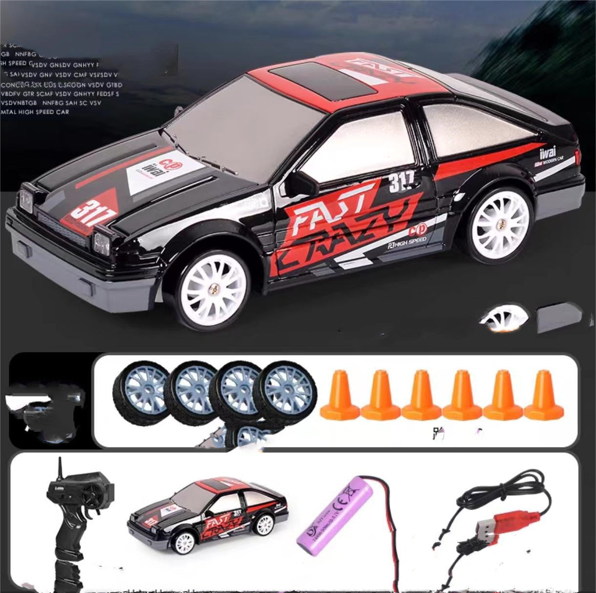 Experience Thrilling High-Speed Drifting with the 2.4G 4WD RC Drift Car - Perfect Gift for Kids!